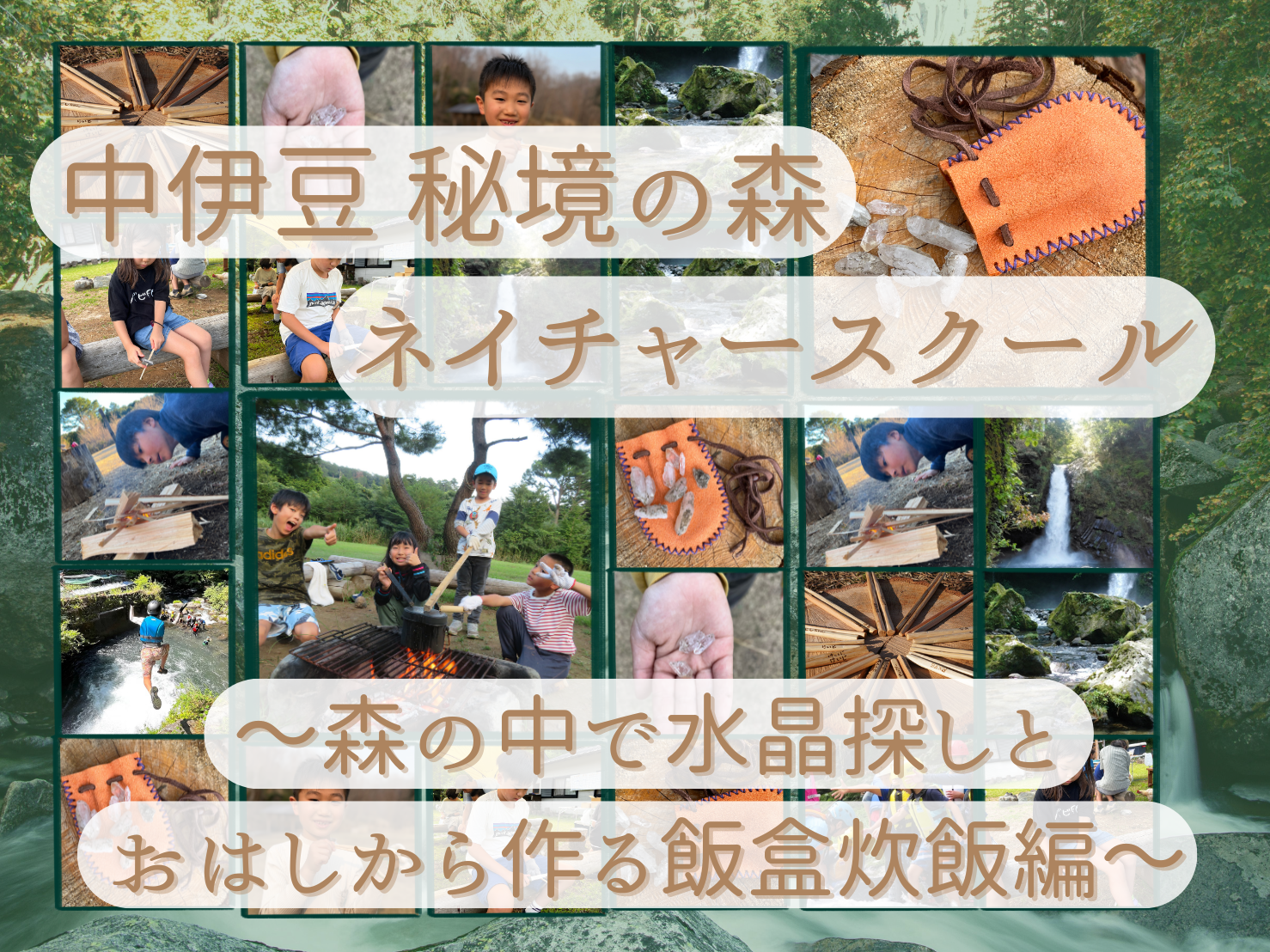 8/26出発　中伊豆 秘境の森ネイチャースクール